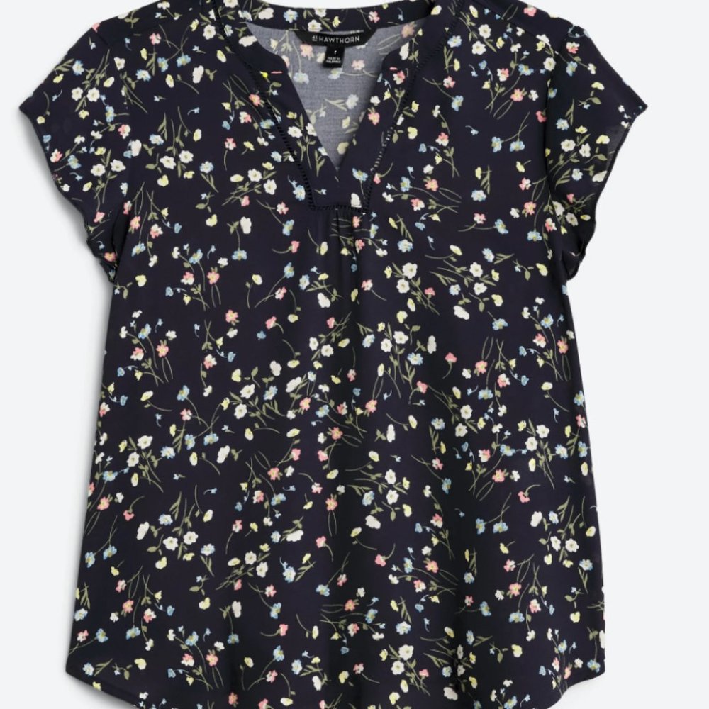 41 HAWTHORN London Mixed Media Blouse